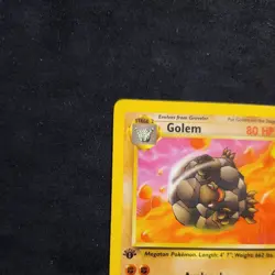 Golem - 1999 Vintage Pokemon - Fossil card # 36/62 - 1ST EDITION - Uncommon - LP - Image 2
