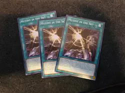Yugioh! 3x Mutiny in the Sky DUAD-EN083 Duelist Advance In Hand - Image 1