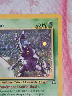 Pokemon Card -French Heracross (Scarhino) 6/111 Holo Rare WOTC - Neo Genesis Set - Image 4