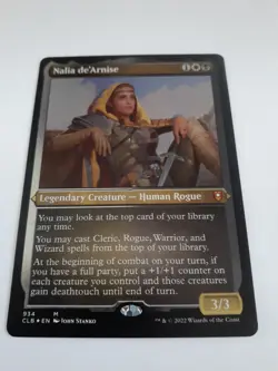 MTG Bling - Foil Thick Card Stock - Nalia de'Arnise (934) - Baldur's Gate -K357 - Image 2