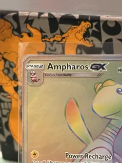 Ampharos GX 185/181 Rainbow Rare Secret – Team Up – Pokemon Card – NM/M - Image 3