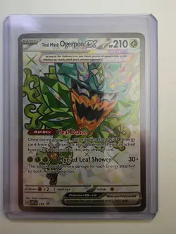 Teal Mask Ogerpon ex 166 Sv: Scarlet & Violet Promo Cards Holo - Image 1