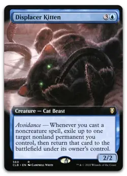 MTG Displacer Kitten (Extended Art) Battle for Baldur's Gate FOIL 560 - Image 1