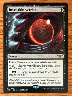 MTG Insatiable Avarice NM - Outlaws of Thunder Junction, English - Image 1
