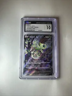 Pokemon Celebi V Alt Art 245/264 Fusion Strike CGC 10 - Image 1