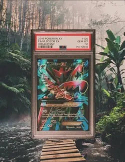 Pokemon 2016 Breakpoint M Scizor EX Full Art Holo Ultra Rare PSA 10 #120/122 - Image 1