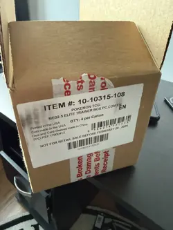 Pokemon Center ME ETB Elite Trainer Box Case Empty - Ascended Heroes ME 2.5 - Image 1
