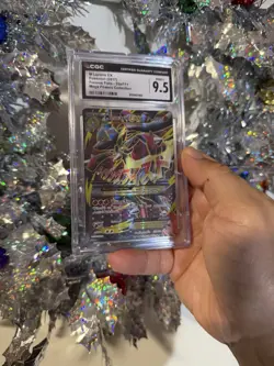 CGC 9.5 MINT+ M Lucario EX 2017 Furious Fists 55a/111 Pokemon Card - Image 1