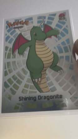 💥 Shiny DRAGONITE Pokemon Vintage Art CARD Metallic Foil Collectible Anime NM💥 - Image 2