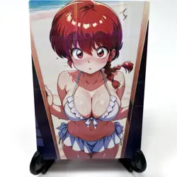 Ranma ½ Ranma Saotome Sexy Anime Waifu Girl Doujin Lewd Goddess Story Art Card - Image 2