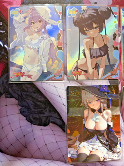 Goddess Story Spicy Waifu 6 Card Mixed Lot SR SSR Holo Foil - Image 2