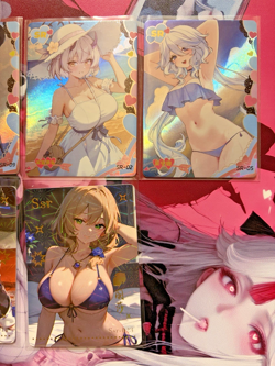 Goddess Story Spicy Waifu 6 Card Mixed Lot SR SSR Holo Foil - Image 3