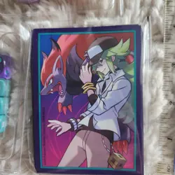 New Pokemon N's Zoroark Journey Together ETB Card Sleeves Sealed Dice Coins Lot - Image 2
