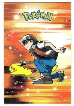 Pokemon Electric Pikachu Card Database Ash and Pikachu Cracked Ice Holo - Image 1