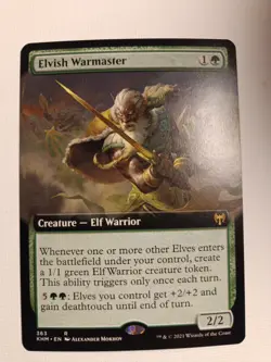 Elvish Warmaster (Extended Art) Kaldheim Regular - Image 1