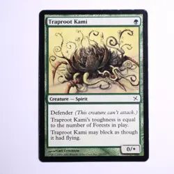 MTG Green - Traproot kami - 147 - Betrayers of Kamigawa - Image 1