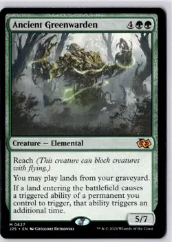 Ancient Greenwarden Foundations Jumpstart Regular NM M 0627 - Image 1