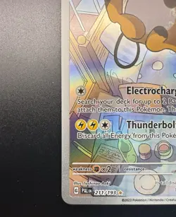 Pokemon TCG - Raichu 211/193 Paldea Evolved - Illustration Rare Full Art Holo NM - Image 4