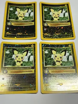 Pokemon X4 Pichu WOTC Black Star Promo #35 Reverse Holo - Image 1