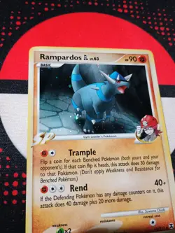 Rampardos GL 11/111 Rising Rivals Holo Pokemon TCG Card -R1 - Image 3