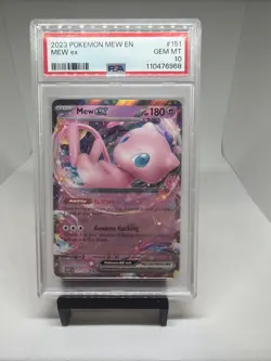 2023 Pokemon Mew ex 151/165 Sv: Scarlet & Violet 151 Holo PSA 10 Gem Mint - Image 1