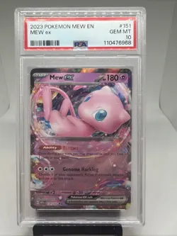 2023 Pokemon Mew ex 151/165 Sv: Scarlet & Violet 151 Holo PSA 10 Gem Mint - Image 2