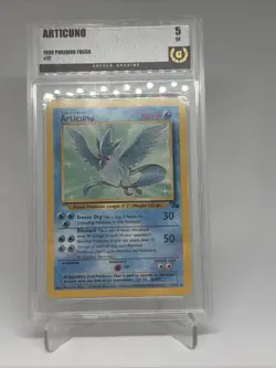 1999 Pokemon Fossil Articuno 17/62 Holo Golden Grading 5 EX WOTC Vintage - Image 5