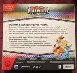 2025 Pokemon Scarlet & Violet Prismatic Evoultions Poster Collection Box - Image 2
