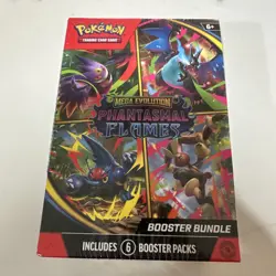Pokemon Mega Evolution Phantasmal Flames Booster Bundle -Factory Sealed- 6 Packs - Image 1
