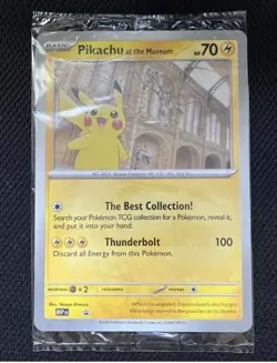 Pokemon Pikachu At The Museum Promo Card - Sealed - Image 1