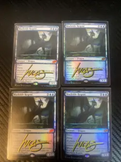 4 x Murktide Regent (Showcase) Modern Horizons 2 Foil - Shadow Signed By Artist - Image 1