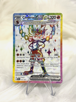 Pokemon TCG Cinderace ex 157/142 Stellar Crown Special Illustration Rare NM - Image 1