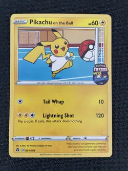 Pokemon TCG! Pikachu On The Ball 001/005 - Pokemon Futsal Promo. NM/M! - Image 1