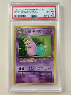 1997 Pokemon Japanese Rocket - Dark Slowbro-Holo #80 - PSA 10 Gem Mint! - Image 1