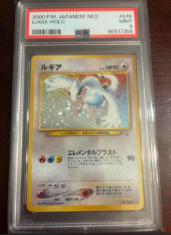 Pokemon Neo Genesis Lugia Holo #249 PSA 9 Mint Rare 2000 Japanese Edition - Image 1