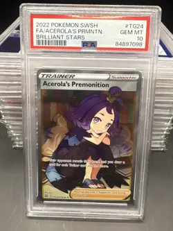 Acerola's Premonition TG24/TG30 GEM MINT PSA 10. Pokemon SW&SH Brilliant Stars - Image 1
