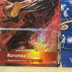 One Piece CCG Roronoa Zoro OP01-025 SR Alt Art Romance Dawn NM - Image 4