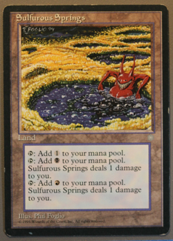 Sulfurous Springs - MTG - Ice Age - Magic: The Gathering - Image 1