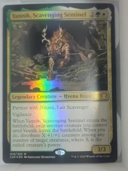 MTG Yannik, Scavenging Sentinel (19) Commander 2020 LP FOIL - Image 1