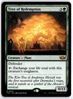 Tree of Redemption NM TDC Commander: Tarkir: Dragonstorm MTG - Image 1