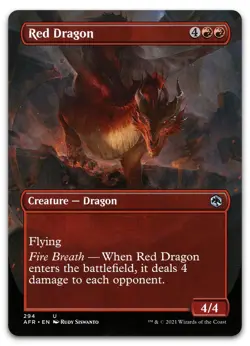 Red Dragon (Borderless) #294 (LP) Forgotten Realms AFR Magic MTG - Image 1