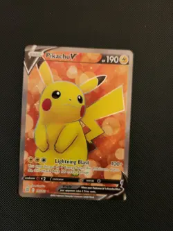 Pokemon Brilliant Stars Pikachu V 157/172 Full Art Secret Holo Rare Card Mint - Image 1