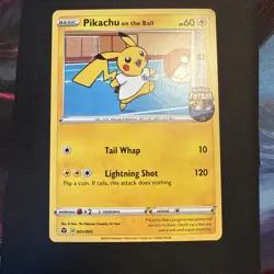 Pokemon Pikachu On The Ball UK Exclusive Futsal Promo Card 001/005 UNSEALED - Image 1