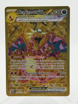 Pokemon Charizard ex SV03 Obsidian Flames Holo Rare Full Art 228/197 EX 330 HP - Image 2