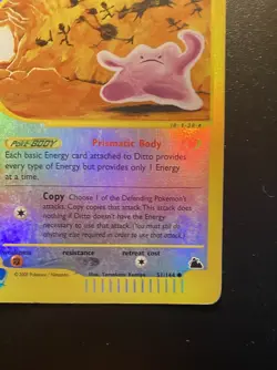 Pokemon Card-Ditto-Skyridge-Holo Reverse-51/144-ENG-LP - Image 5