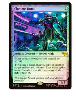 Chrome Dome - Foil Teenage Mutant Ninja Turtles MTG - Image 1