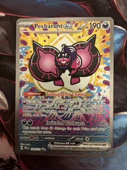 🔥Pokemon TCG Prismatic Evolutions Pecharunt EX #163/131 Special Illustration🔥 - Image 1