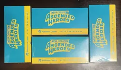 Lot Of 4 Pokemon: Mega Evolution Ascended Heroes Pokemon Center ETBs - Image 1