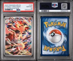 Pokemon 2025 Ethan's Typhlosion 190/182 Destined Rivals Illustration Rare Holo … - Image 3