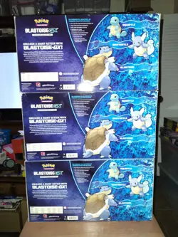 Lot Of 3 Pokemon Blastoise GX Premium Collection Boxes, Unified Minds, Celestial - Image 2